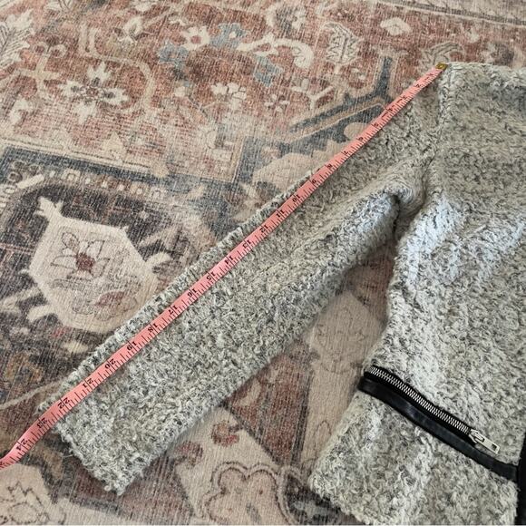 Iro Zyta Zipper Front Wool Leather Jacket Size Small - Picture 13 of 15